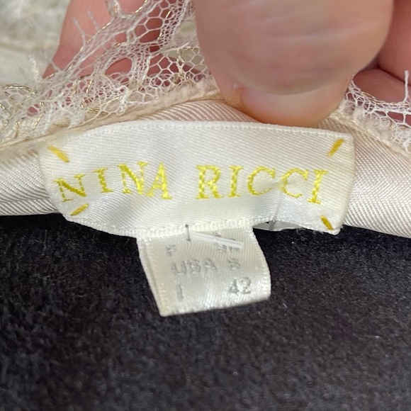 Vintage Nina Ricci drop waist lace party dress - Picture 4 of 7